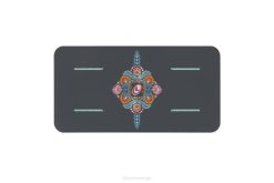 Liforme grå/blommig medveten trädgård yoga pad samling 4B0684