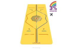 Liforme gul/regnbåge rainbow hope resematta yogamattor 4B0651