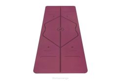 Liforme rödbrun yoga matta yogamattor 4B0620