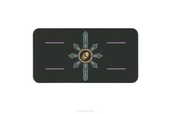 Liforme svart cosmic moon yoga pad samling 4B0682